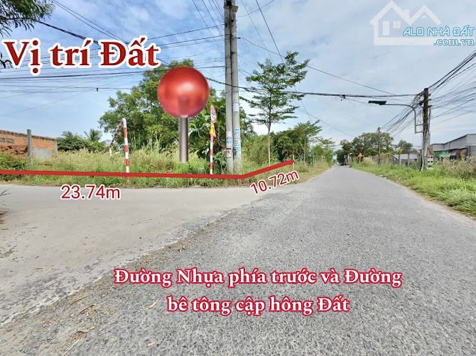 ✨ 10x29m (Full ONT) 2 Mặt Tiền Nhựa & Bê Tông, nằm ngay trung tâm thị trấn Gò Dầu - 1.6 Tỷ