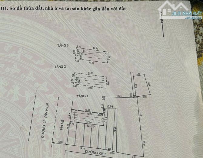 BÁN 576 M2 ĐẤT MẶT TIỀN ĐƯỜNG LÊ VĂN HIẾN TẶNG NHÀ - 1