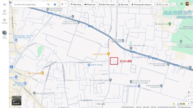 Bán đất 4x41m, hẻm thông Hai Bà Trưng p.Tân Đông Hiệp kế Trung Tâm Y Tế Dĩ An - 1