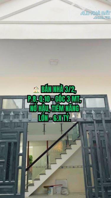 🏠 BÁN NHÀ 3/2, P.8, Q.10 - GÓC 3 MT, NỞ HẬU, TIỀM NĂNG LỚN - 6.X TỶ.