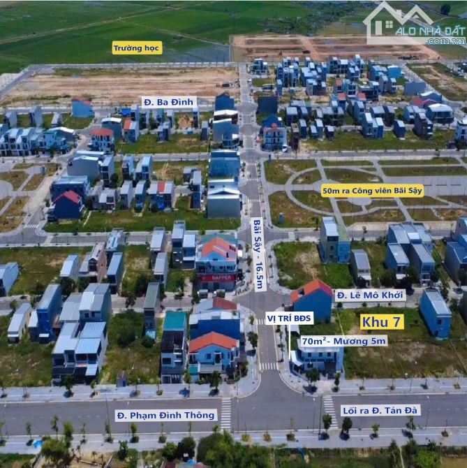 🚨 Siêu phẩm đất mặt tiền Bãi Sậy - cạnh lô góc Phan Đình Thông, Khu vực 7 - KQH Hương Sơ