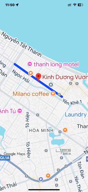 ⸻  Bán nhà 2 tầng mặt tiền Kinh Dương Vương – Liên Chiểu – 100m² – giá 9.8 tỷ  – Diện tíc