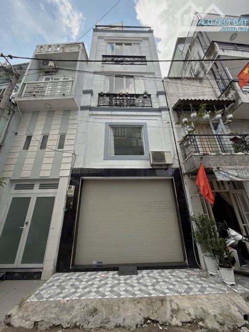 VŨ HUY TẤN- BÌNH THẠNH, HẺM XE HƠI THÔNG, 4  TẦNG, 3PN-4WC, 6.5Tl