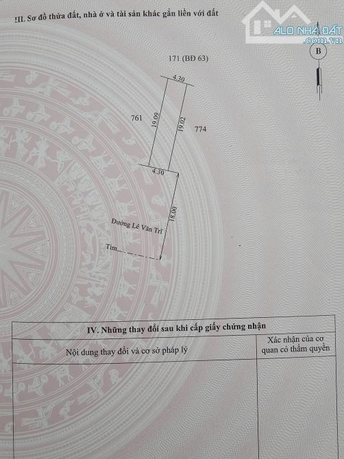 Bán đất mặt tiền Lê Văn Trĩ - Tỉnh Lộ 10C trung tâm Phú Đa.