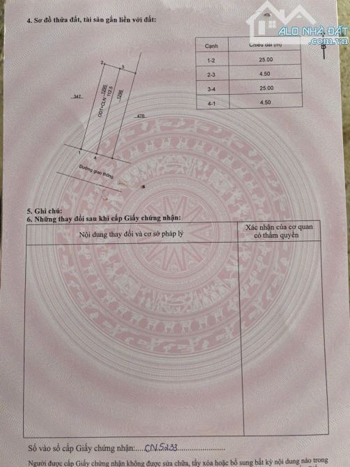 Bán đất Mậu Lâm, Khai Quang, Vĩnh Yên. DT 225m2. Giá 4.6 tỷ