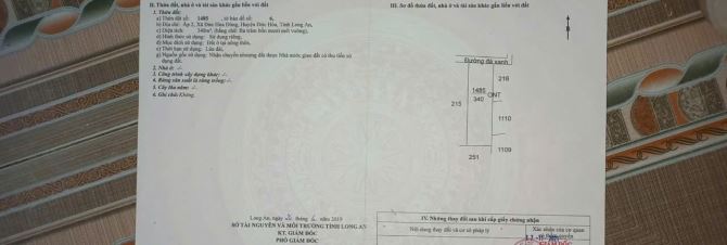 CẦN BÁN NỀN ĐẤT ĐẸP ẤP 2 – ĐỨC HÒA ĐÔNG, DT 330M2 GIÁ 1 tỷ 950 Tr ,SHR CÔNG CHỨNG NGAY - 4