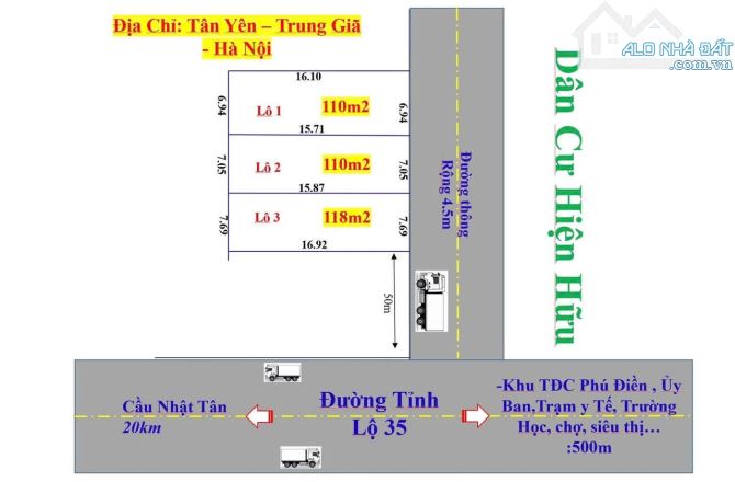 Cực số hàng f0 dt 110m fun thổ sổ sẫn giao dịch tại tân lộc hồng kỳ cách đường tỉnh lộ 35