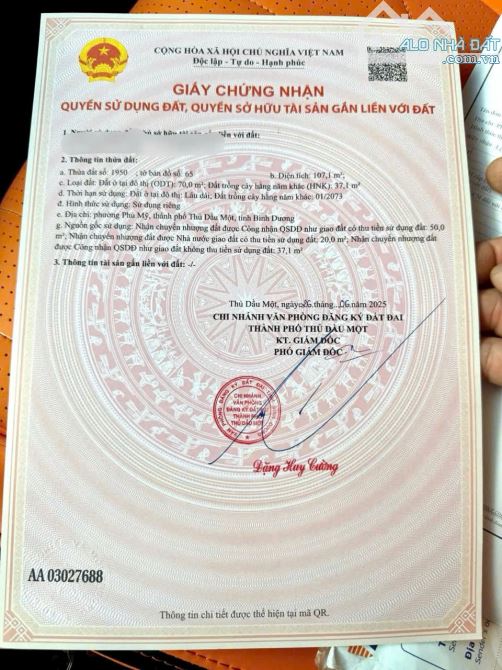 🔥 Bán đất mặt tiền DX006 Phú Mỹ, đường 8m, gần HVL, trung tâm TP Mới 🔥