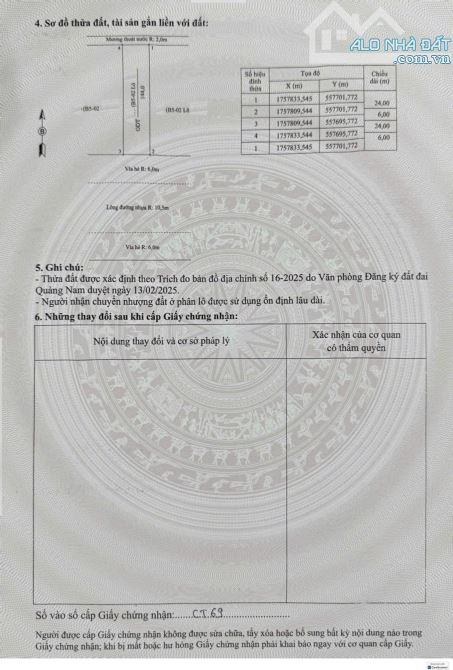 Khu phố chợ Lai Nghi (có sổ):  Bán lô đất 6x24m; mặt tiền đường Điện Biên Phủ, trước chợ. - 7