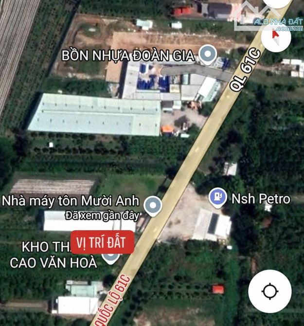 bán đất mặt tiền đường quốc lộ 61C, Phong điền,đoạn gần cầu vàm xáng, giá 7.8 Tỷ(15 x 129) - 1