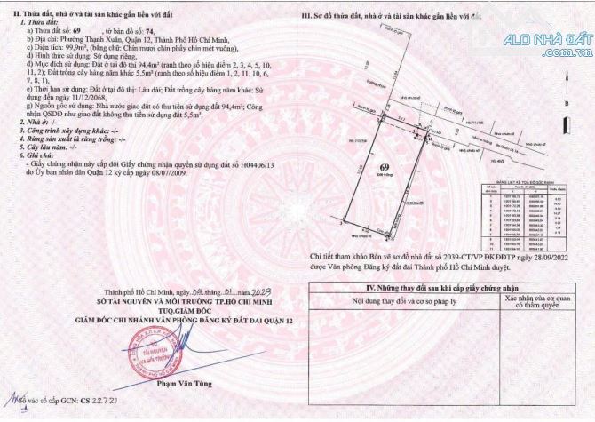 Đất Đẹp 6,5x15,5 gần Đại Học Quận 12 - 1