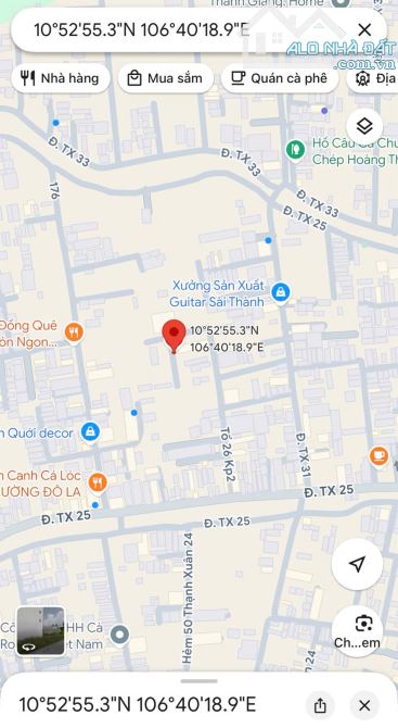 Đất Fun thổ cư, Thạnh xuân 25, em chân dài dt : 4mx26.5m=106m2 giá bán : 4.2 tỷ - 1