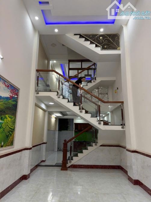 Nhà đẹp, đường 6m (4x16,5), lửng, 2lầu, Lâm Thị Hố, Q12 - 1