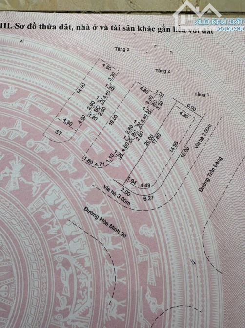 Lô Góc Trần Đăng, ngay ngã tư Nguyễn Sinh Sắc Nguyễn Tất Thành, có nhà 3T 4PN - 1