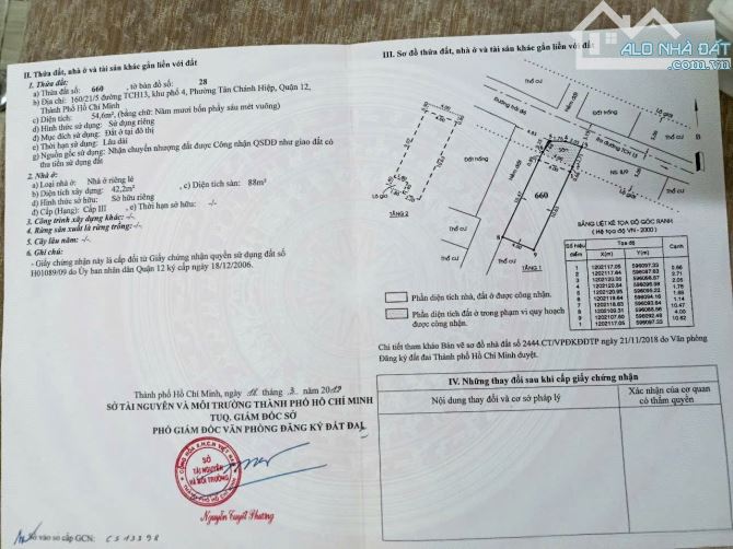 Nhà góc 2MT , 1/ huỳnh Thị Hai,DT: 4x14, 1tr, 1 lầu, giá: 3.9 tỷ - 1