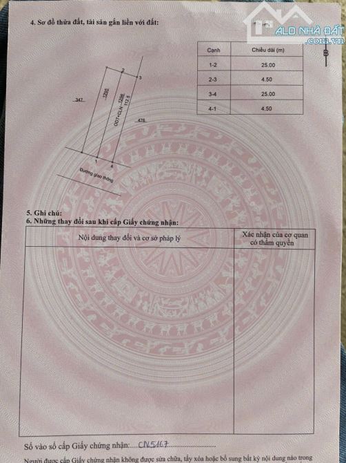 Bán đất Mậu Lâm, Khai Quang, Vĩnh Yên. DT 225m2. Giá 4.6 tỷ - 1