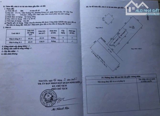 Bán 550m2 MT đường Trần Hoàng Na . Hiện đang cho thuê - 1
