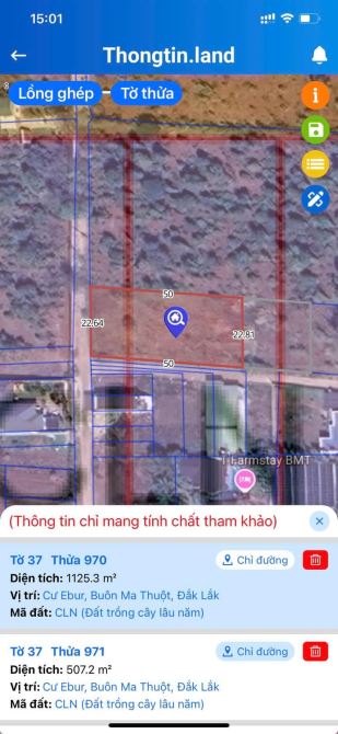 1,6 sào có 300m đất ở hẻm 10 Tháng 3 thông vào khu y moan - 1