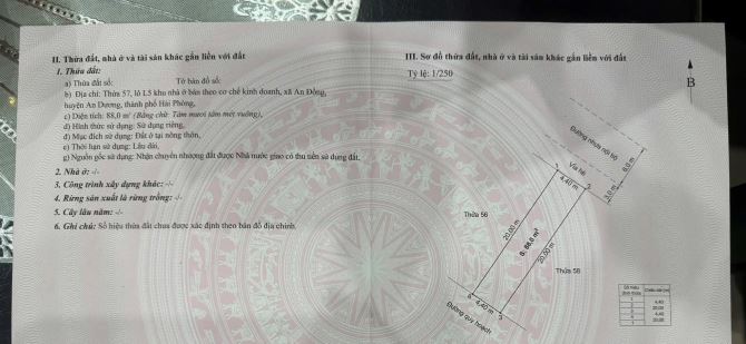 🔥 SIÊU PHẨM ĐẤT VÀNG – VỊ TRÍ ĐẮC ĐỊA  GẦN TRỤC CHÍNH AN DƯƠNG – HẢI PHÒNG 🎯 - 2