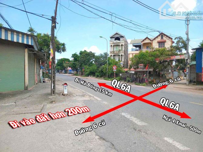Đất trung tâm thị trấn Xuân Mai Hà Nội Giá Rẻ, đường thông ô tô ra vào quay đầu thoải mái - 2
