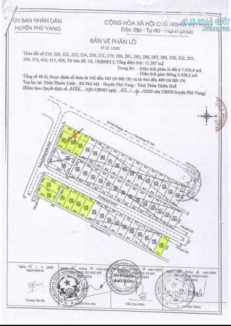 Bán đất 150m2 KQH Phước Linh. Phú Mỹ. Huế. - 2