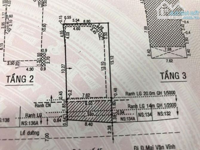 nhà 8,5x18m đường số Phường Tân Quy Q7. giá Tốt DT - 2