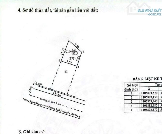 Bán Nền 241m Mặt Tiền Đường Lê Bình, Q.Cái Răng, Tp Cần Thơ - 2
