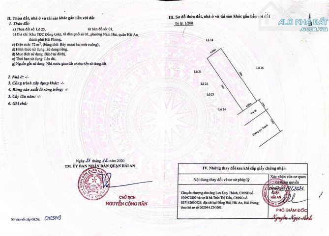 🔥chính chủ gửi Bán đất TDC Đồng Giáp- Nam Hải  Hải An. - 2