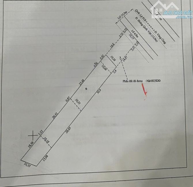 NỀN MẶT TIỀN ĐƯỜNG HOÀNG QUỐC VIỆT ĐỐI DIỆN KDC AN BÌNH, P.AN BÌNH, Tp.CẦN THƠ - 2