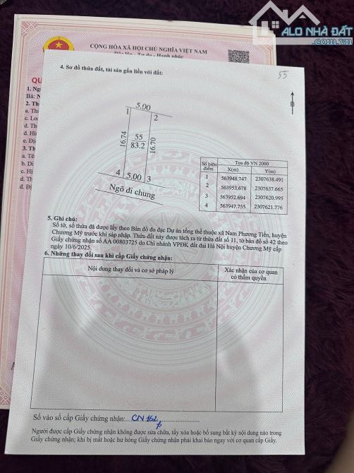 Bán khu phân lô hạnh côn xã xuân mai hà nội diện tích 80m một lô - 2
