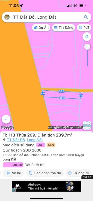BABS LÔ GÓC 2 MẶT TIỀN TL44A VÕ THỤ SÁU - ĐẤT ĐỎ.BRVT PHÙ HỢP KINH DOANH - 3