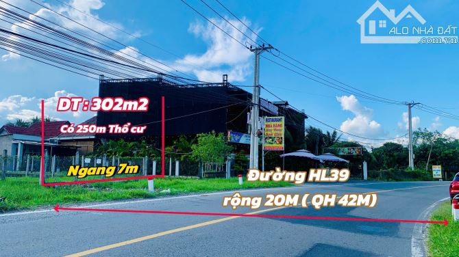 Bán đất Suối Tiên mặt tiền Hương Lộ 39 diện tích 302m2 - 3