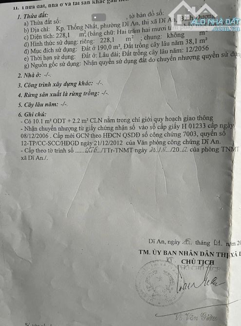 2 dãy trọ 228,1m2 4ty4 TL cách đường Nguyễn Đức Thiệu 100m p.Dĩ An Tp.Dĩ An - 4