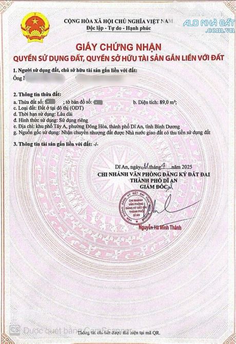 đất 89m2 4ty750 TL KDC gần đường Trần Hưng Đạo, p.Đông Hòa, Tp.Dĩ An - 4