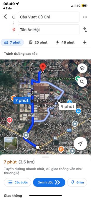Đất Mặt Tiền 1 sẹc Hương Lộ 2 Bán Ngộp 187m2 (5m x 37m ) đường oto 8m Tân An Hội - CỦ CHi - 4