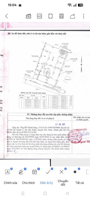 GIẢM 3 TỶ BÁN GẤP BIỆT THỰ VƯỜN (26X39) TÂN XUÂN HÓC MÔN - 4