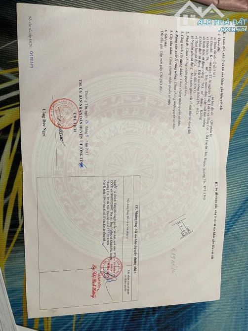 79M ĐẤT PHÂN LÔ TẠI DUYÊN THÁI THƯỜNG TÍN GẦN CÁC TRUNG TÂM TIỆN ÍCH GIÁ CHỈ 9,5 TỶ - 5