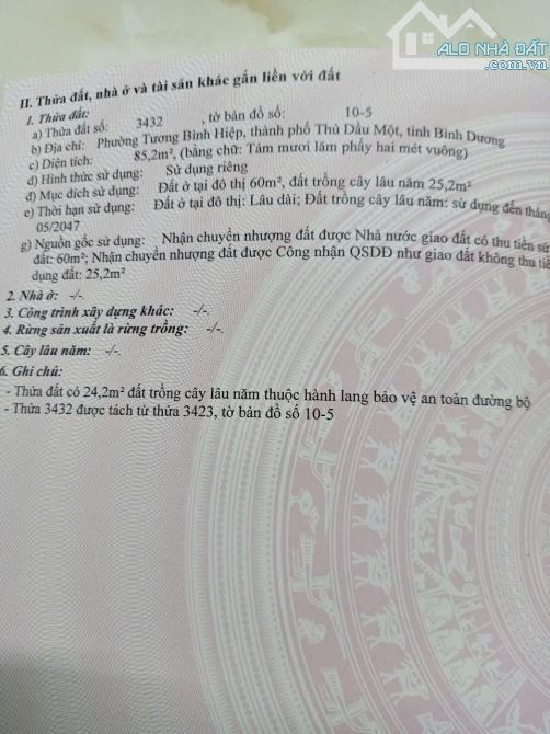 Bán lô đất 5x18 - sổ hồng riêng ngay tp Thủ Dầu Một - 5