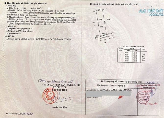 Bán lại cái kho xưởng 189,6m2, Xã Tân Phú Trung, SHR, Giá chỉ 950 Triệu. - 5