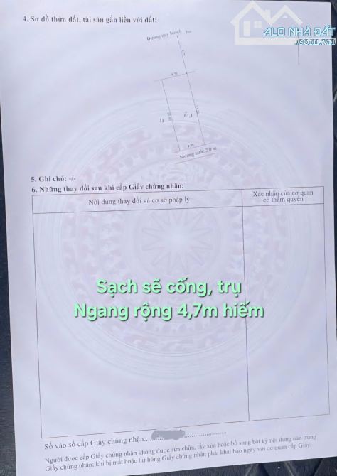 🔥🏠 Bán đất KQH Hương Sơ - Ngang 4,7m hiếm - sạch sẽ không cống trụ - 5