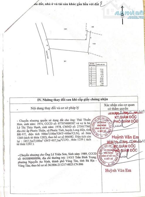 🎯Chủ gủi bán căn nhà Vườn trung tâm Long Tân - Long Đất - BRVT. 💥Dt: 1000m2 sẵn 100tc - 6