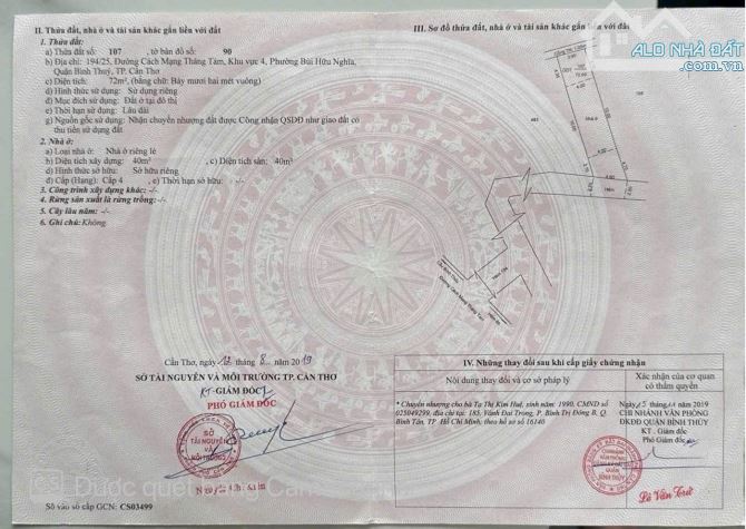 BÁN NHÀ TRỆT HẺM 194 CMT8 AN THỚI BÌNH THỦY - 9