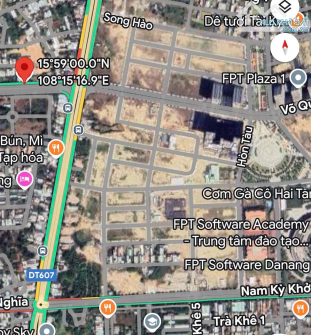 Bán cặp đất 200m mặt tiền đường Võ Chí Công sát FPT ngay Hoàng Minh Thắng  ngang 10m đẹp