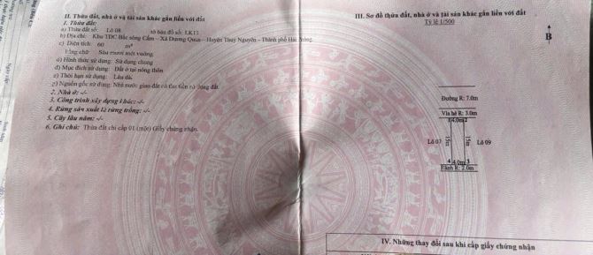 🏡 CHÍNH CHỦ CẦN BÁN LÔ 08 LK13 – KHU TĐC ÁP TRÀN, THUỶ NGUYÊN 🏡  💰 Giá chỉ 3,8xx tỷ – p