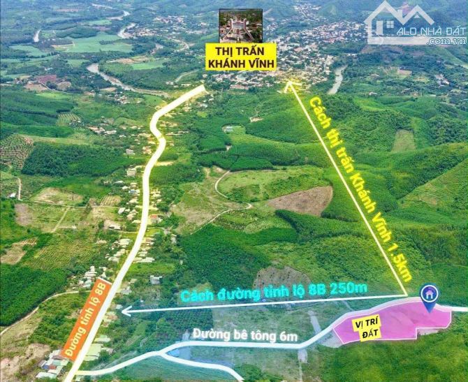 💥B.án lô đất 1119m2 FULL thổ cư (TÁCH ĐƯỢC 6 LÔ) gần Thị Trấn, cách TL8 chỉ hơn 200m💥