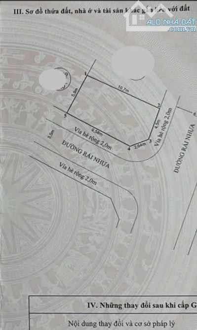 Bán lô góc khu phân lô Hồ Đá, Sở Dầu, Hồng Bàng DT: 66.8m MT: 5.9m Giá: 66tr/m Ms Minh