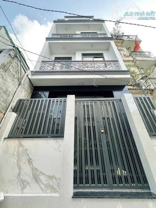 NHÀ ĐẸP HẺM 7M XE HƠI SÁT MT PHÚ THỌ HÒA 4.5X14M 3 TẦNG ST SỔ VUÔNG A4 GIÁ 7.1 TỶ - 1