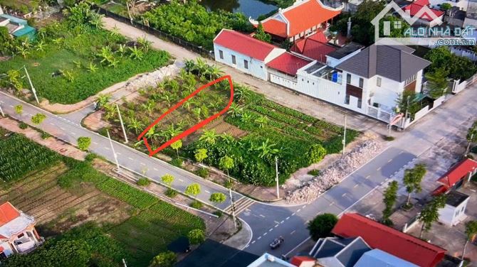 Dt 140 M lô áp góc 2 mặt tiền Đông Quý Tiền Hải - 2