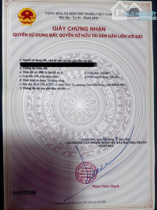 🔥TĐC Thuỷ Tú -Vĩnh Thái  gần sông , vừa thư giãn vừa kinh doanh Giá 5 tỷ - 3