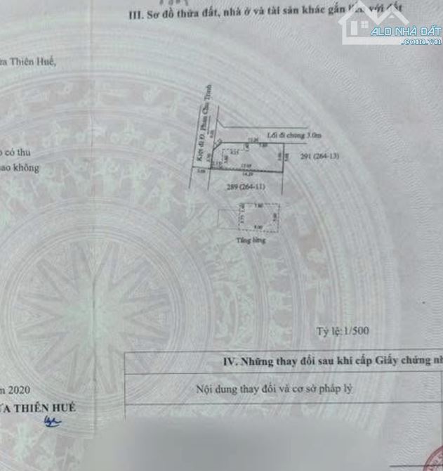 Nhà 2 MT kiệt PHAN CHU TRINH, phường An Cựu, Tp. Huế - Chỉ 2,8xx Tỷ/75m2 đất - 4